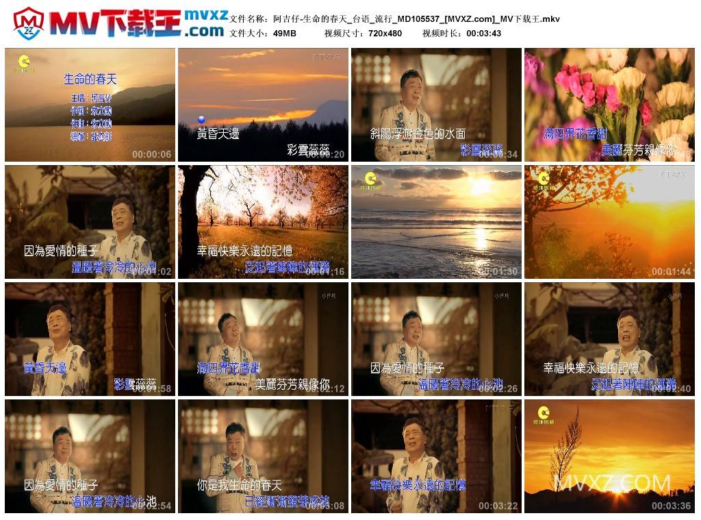 阿吉仔-生命的春天_台语_流行_MD105537